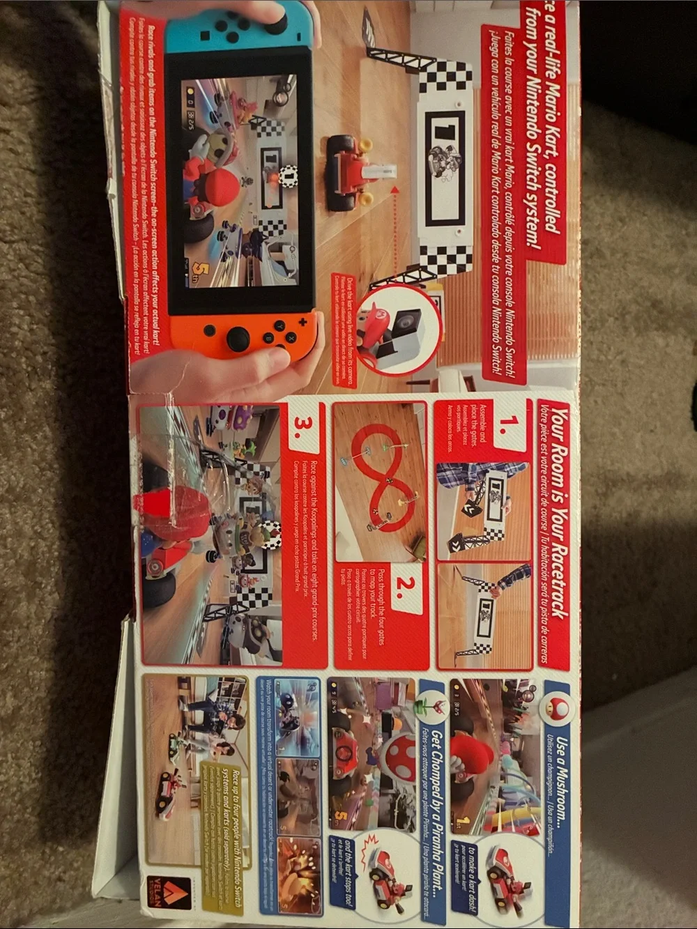 Nintendo Mario Kart Live Home Circuit with Red Kart and Blue/Orange Joy‑Con